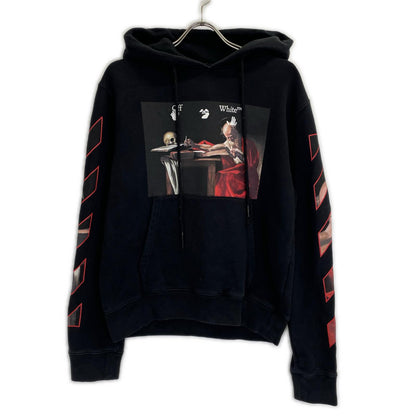 OFF-WHITE 潮牌 21SS OMBB034R21FLE004 黑色套头连帽衫 上衣