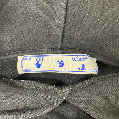 OFF-WHITE 潮牌 21SS OMBB034R21FLE004 黑色套头连帽衫 上衣