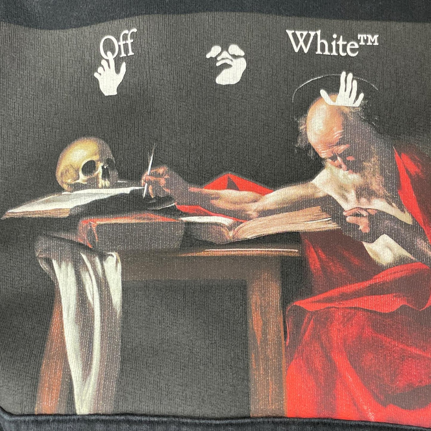 OFF-WHITE 潮牌 21SS OMBB034R21FLE004 黑色套头连帽衫 上衣