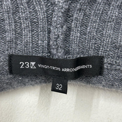 OPWSNW0553 ｸﾞﾚｰ ｳｰﾙｶｼﾐﾔﾌﾞﾚﾝﾄﾞ ﾊｲﾈｯｸ ﾜﾝﾋﾟｰｽ ワンピース 32 レディース