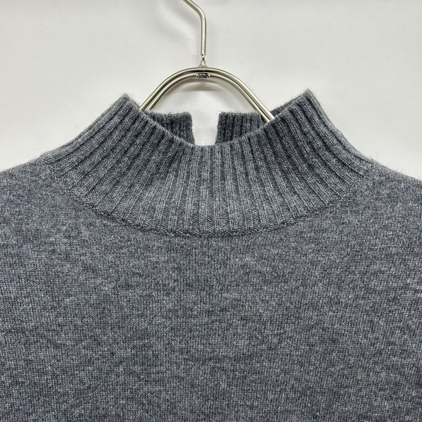 OPWSNW0553 ｸﾞﾚｰ ｳｰﾙｶｼﾐﾔﾌﾞﾚﾝﾄﾞ ﾊｲﾈｯｸ ﾜﾝﾋﾟｰｽ ワンピース 32 レディース