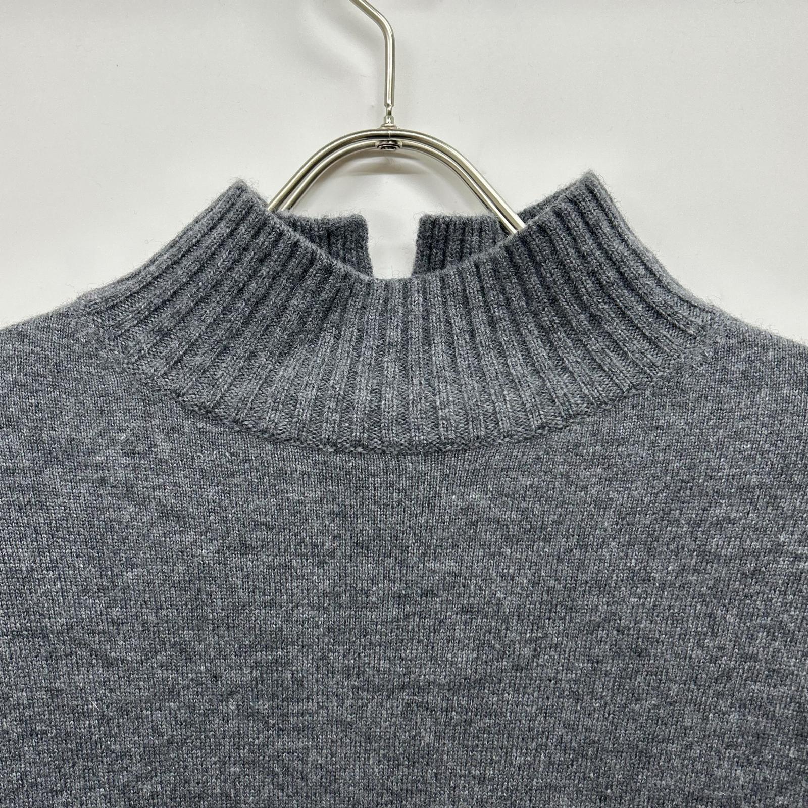 OPWSNW0553 ｸﾞﾚｰ ｳｰﾙｶｼﾐﾔﾌﾞﾚﾝﾄﾞ ﾊｲﾈｯｸ ﾜﾝﾋﾟｰｽ ワンピース 32 レディース