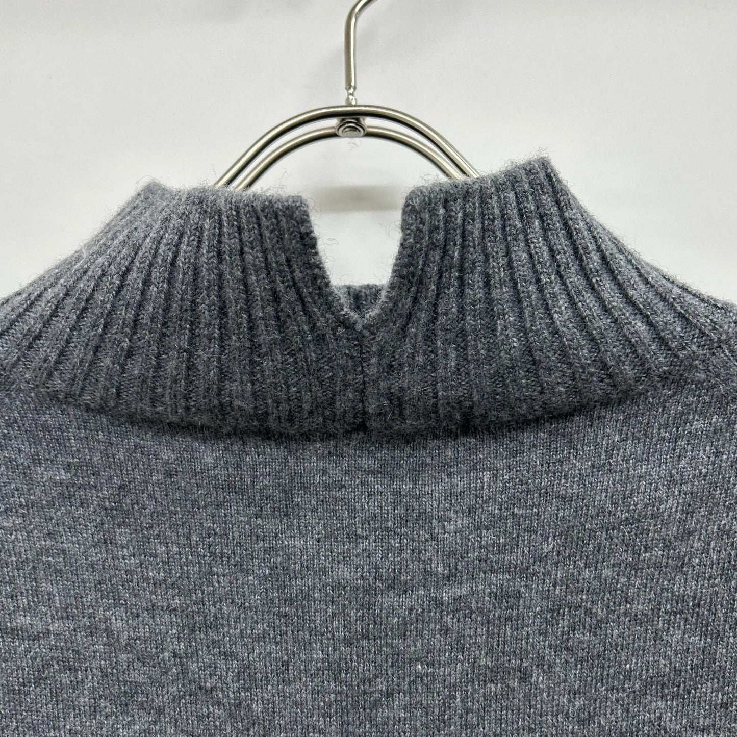OPWSNW0553 ｸﾞﾚｰ ｳｰﾙｶｼﾐﾔﾌﾞﾚﾝﾄﾞ ﾊｲﾈｯｸ ﾜﾝﾋﾟｰｽ ワンピース 32 レディース