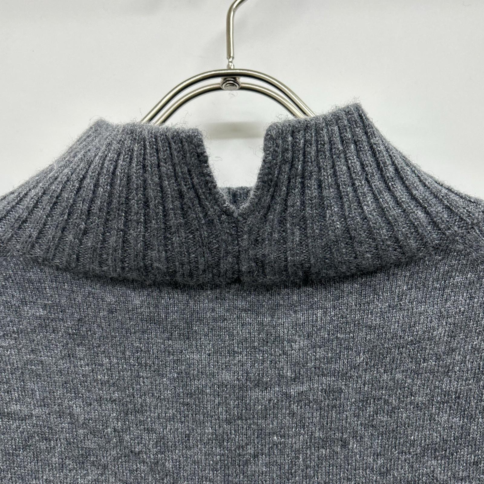 OPWSNW0553 ｸﾞﾚｰ ｳｰﾙｶｼﾐﾔﾌﾞﾚﾝﾄﾞ ﾊｲﾈｯｸ ﾜﾝﾋﾟｰｽ ワンピース 32 レディース