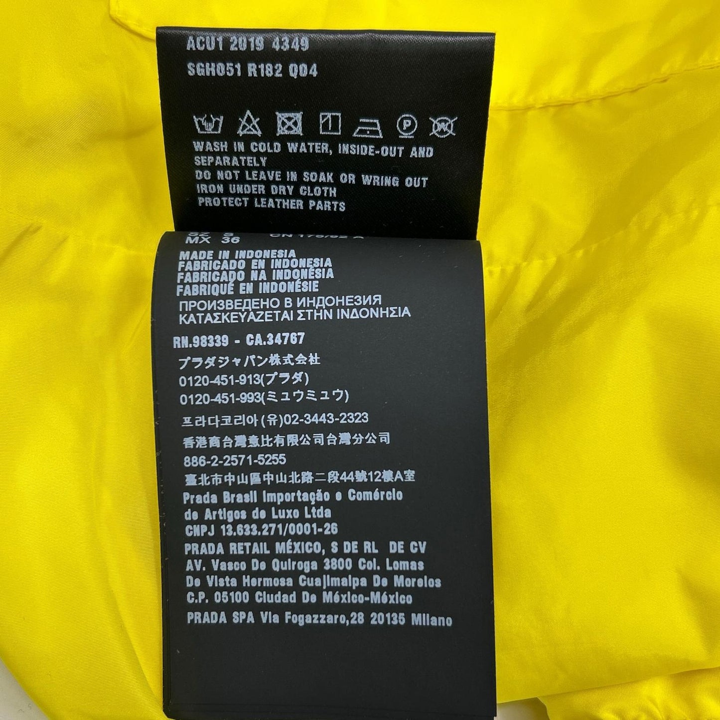 PRADA プラダ 国内正規 SGH051 トライアングルロゴ ナイロンジャケット ジャケット