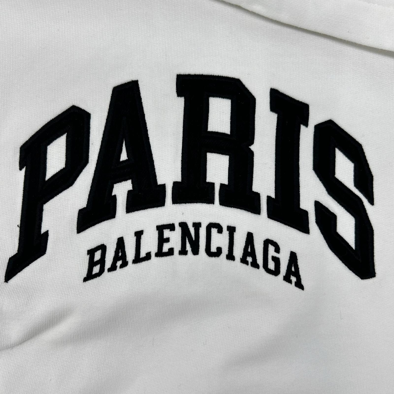 BALENCIAGA 巴黎世家 674988 白色套头连帽衫 上衣