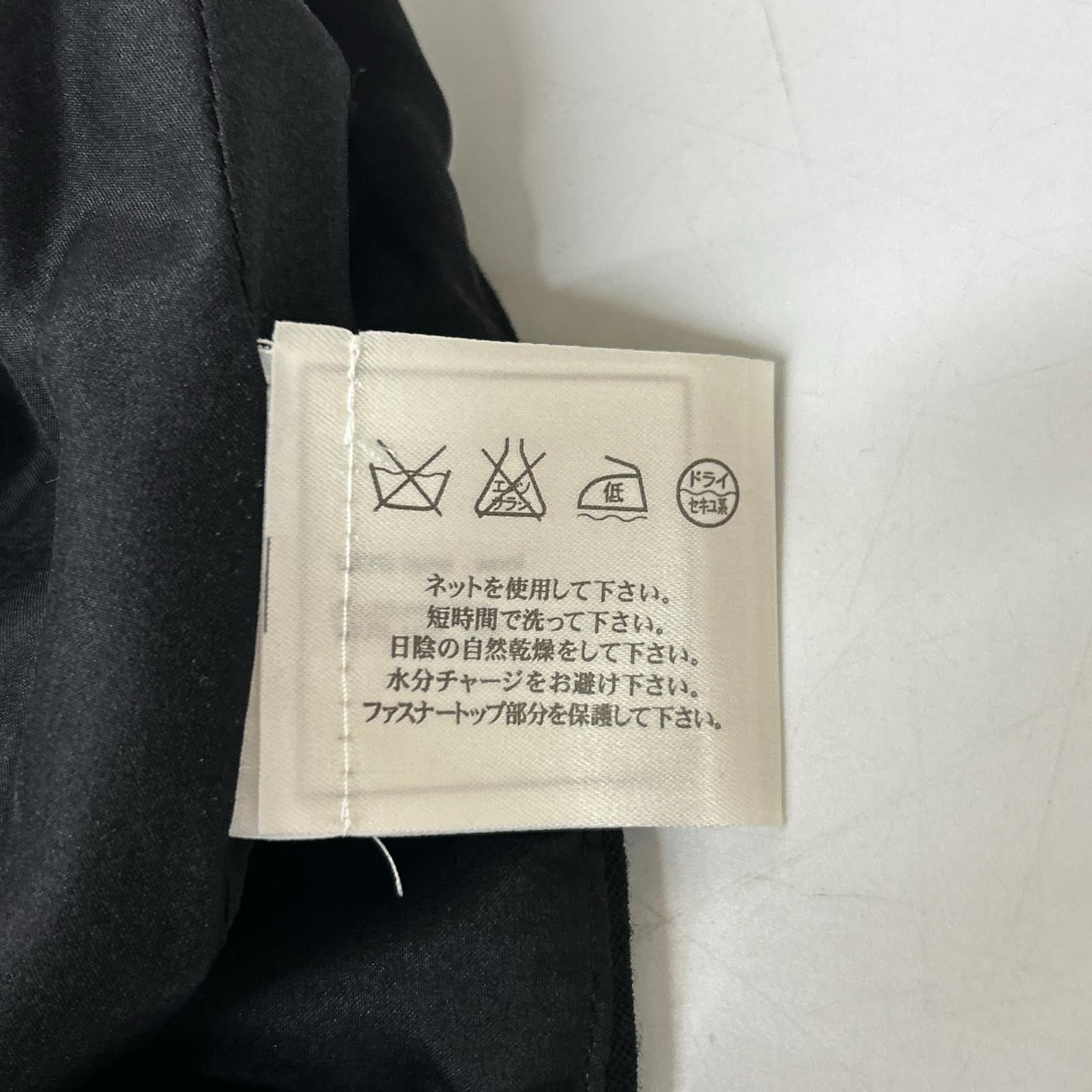 CHANEL シャネル 02AW P19746 ブラック ウール ココマークファスナー ミディスカート スカート