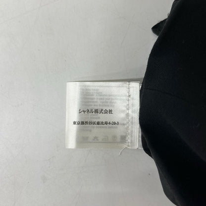 CHANEL シャネル 02AW P19746 ブラック ウール ココマークファスナー ミディスカート スカート