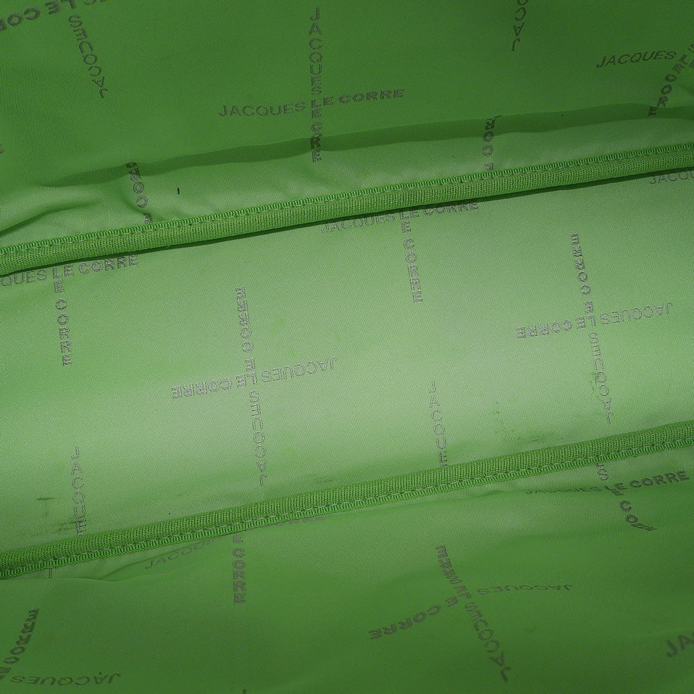 JacquesleCorre Jacques le Corre Stripe Rispond Canvas Leather Handbag Women's Green x White Handbag