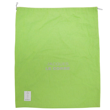 JacquesleCorre Jacques le Corre Stripe Rispond Canvas Leather Handbag Women's Green x White Handbag