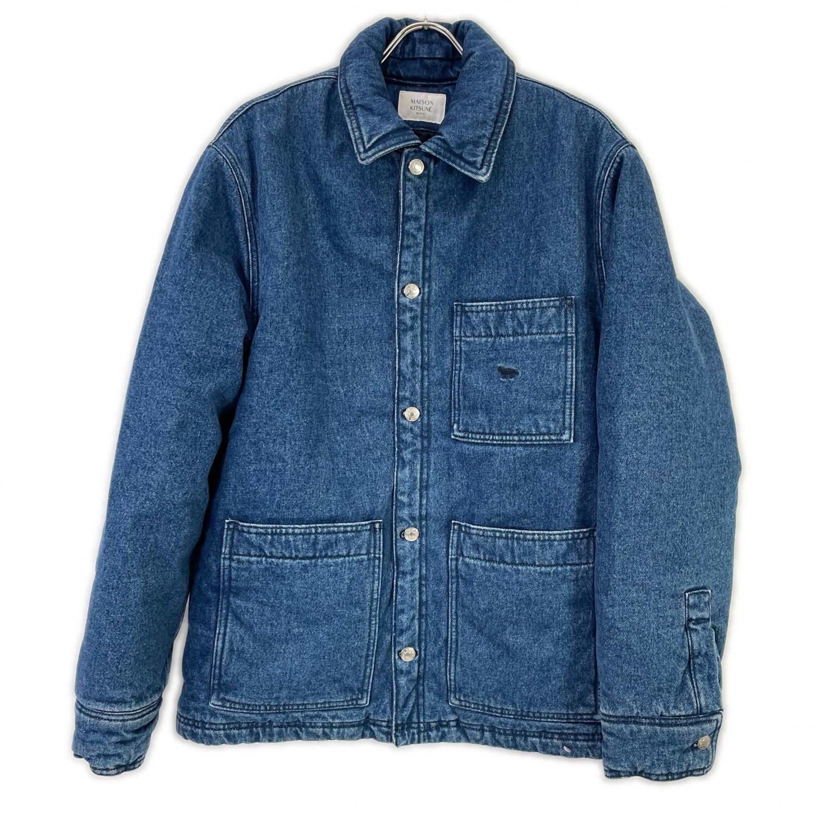 MAISON KITSUNE メゾンキツネ NM02119WW5023 インディゴ PADDED WORKWEAR JACKET パテッドデニムワークジャケット ジャケット