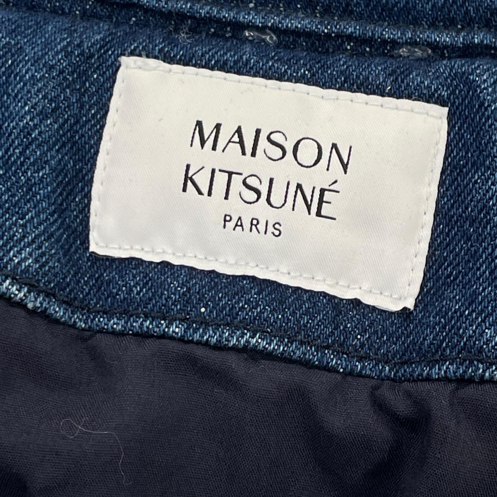 MAISON KITSUNE メゾンキツネ NM02119WW5023 インディゴ PADDED WORKWEAR JACKET パテッドデニムワークジャケット ジャケット