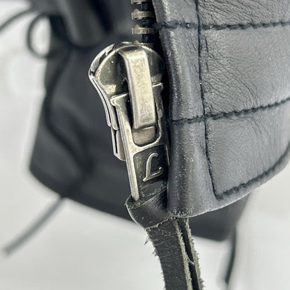 Liugoo Leathers リューグーレザーズ CWP-02 ﾌﾞﾗｯｸﾚｰﾍﾞﾙ 牛革 ﾚｻﾞｰｼﾞｬｹｯﾄ ジャケット S メンズ
