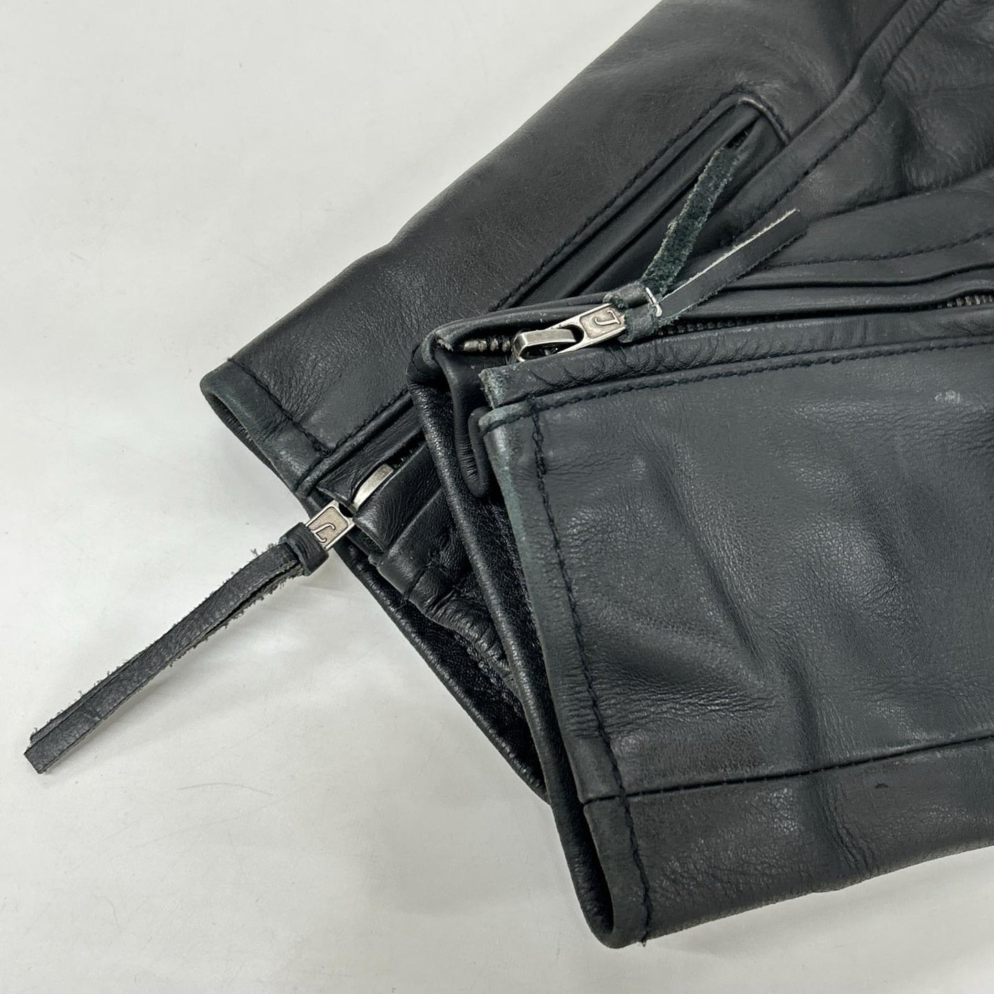 Liugoo Leathers リューグーレザーズ CWP-02 ﾌﾞﾗｯｸﾚｰﾍﾞﾙ 牛革 ﾚｻﾞｰｼﾞｬｹｯﾄ ジャケット S メンズ