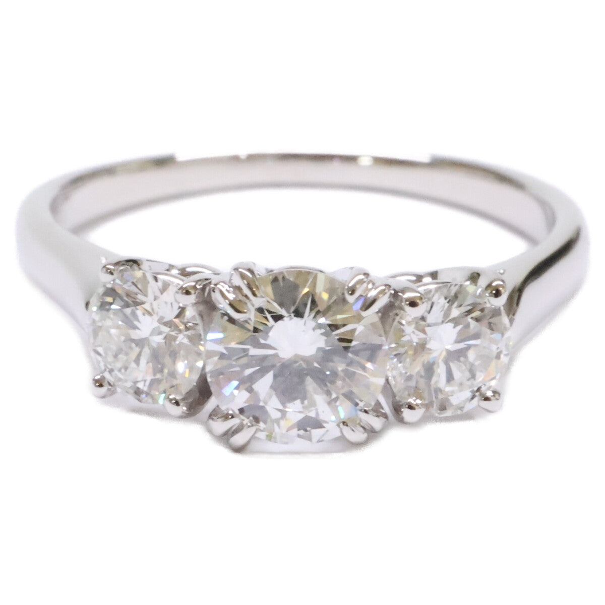 HARRY WINSTON ハリーウィンストン 仕上げ済み Pt950 0.52ctスリーダイヤモンド リング 指輪