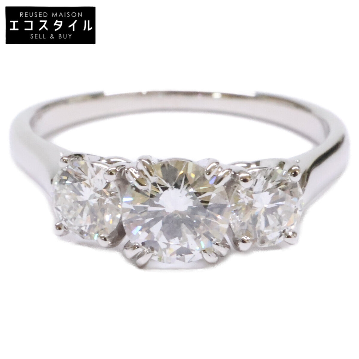HARRY WINSTON ハリーウィンストン 仕上げ済み Pt950 0.52ctスリーダイヤモンド リング 指輪