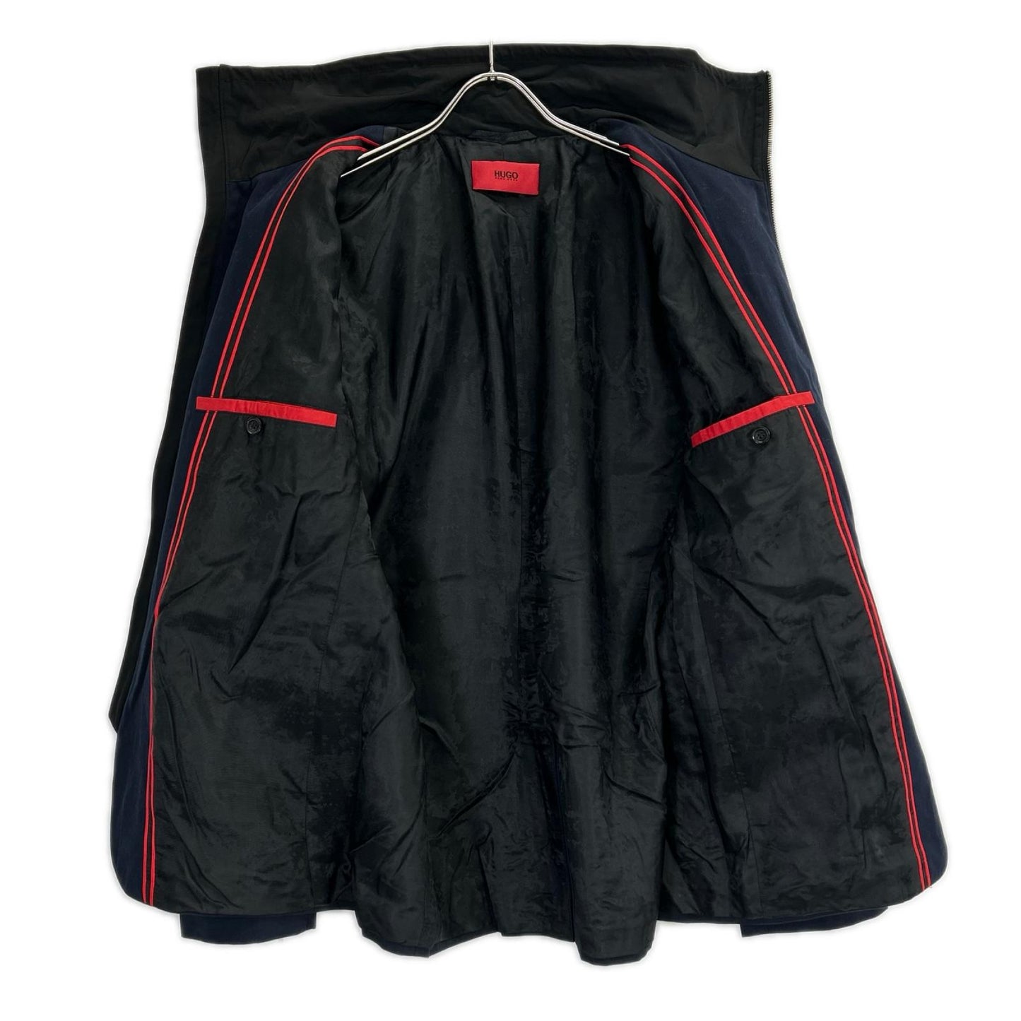 HUGOBOSS ヒューゴボス 10137597 ネイビー ジップアップコート ジャケット