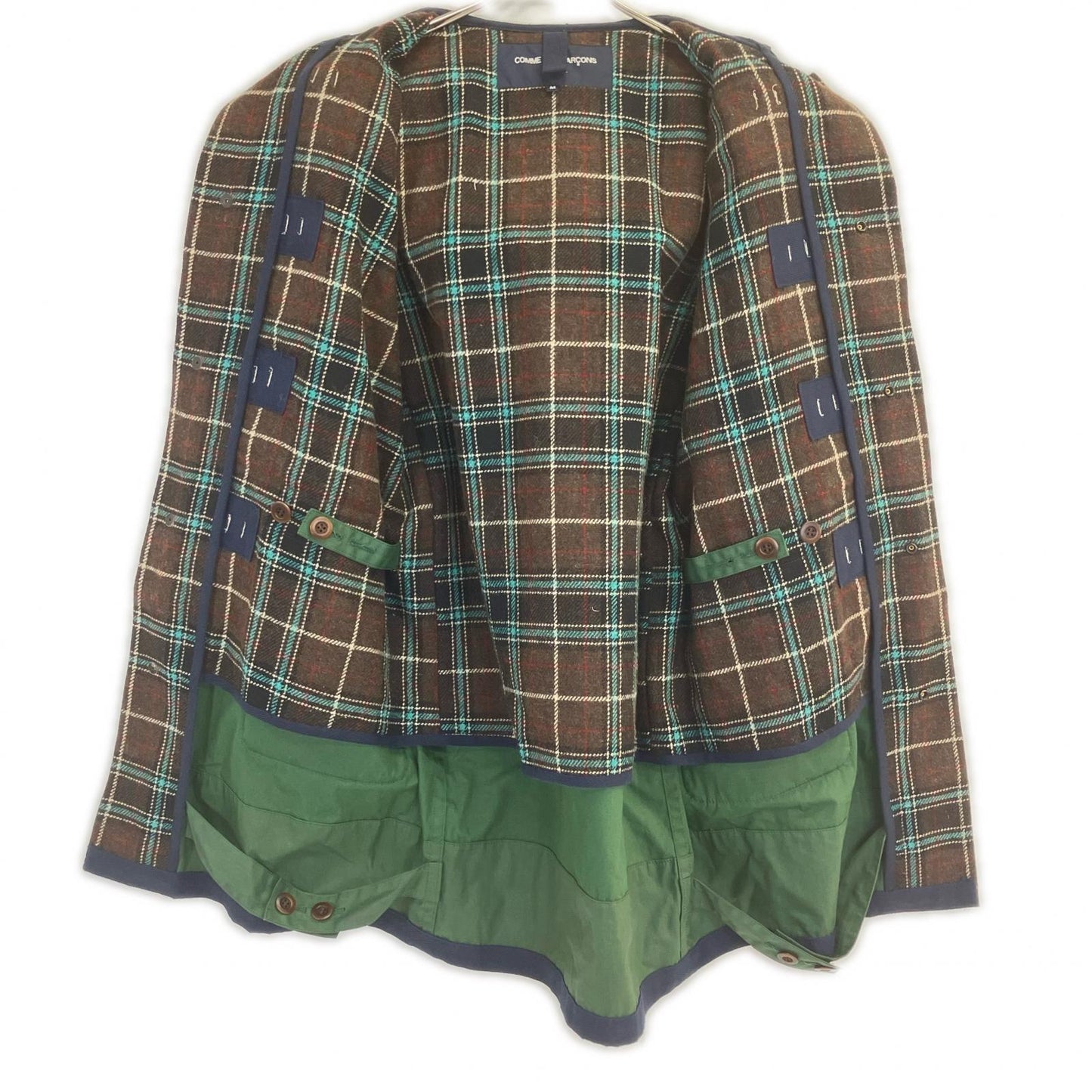 COMMEdesGARCONS HOMME 川久保玲 HOMME 男士系列 HL-C002 AD2013 牛角扣大衣