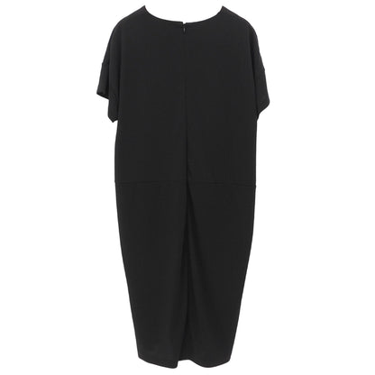 Excellent condition short-sleeved dress, women's, black, 1 (M162T0005), dress, 1, women's