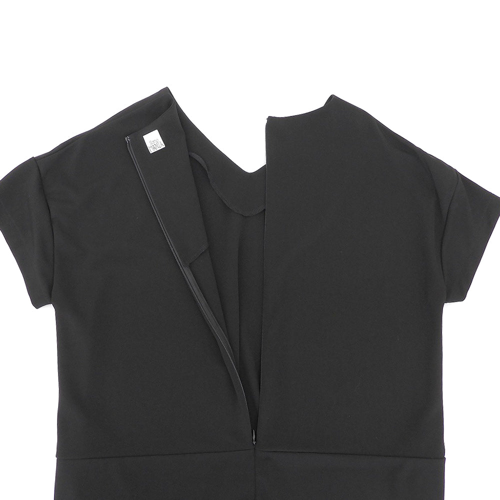 Excellent condition short-sleeved dress, women's, black, 1 (M162T0005), dress, 1, women's
