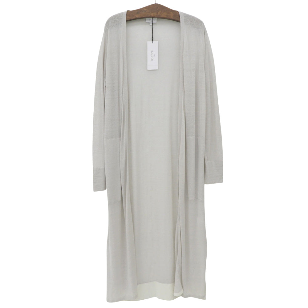 Like New Long Cardigan Linen Top Women's Light Gray M 6908982 Top M Women's