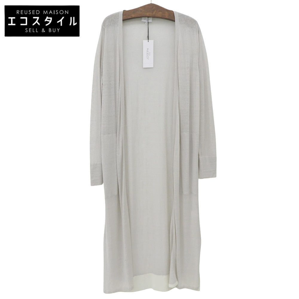 Like New Long Cardigan Linen Top Women's Light Gray M 6908982 Top M Women's