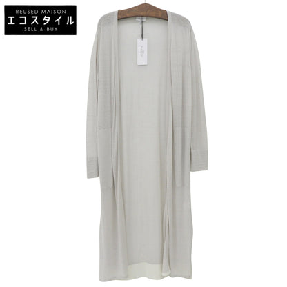 Like New Long Cardigan Linen Top Women's Light Gray M 6908982 Top M Women's