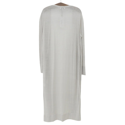 Like New Long Cardigan Linen Top Women's Light Gray M 6908982 Top M Women's