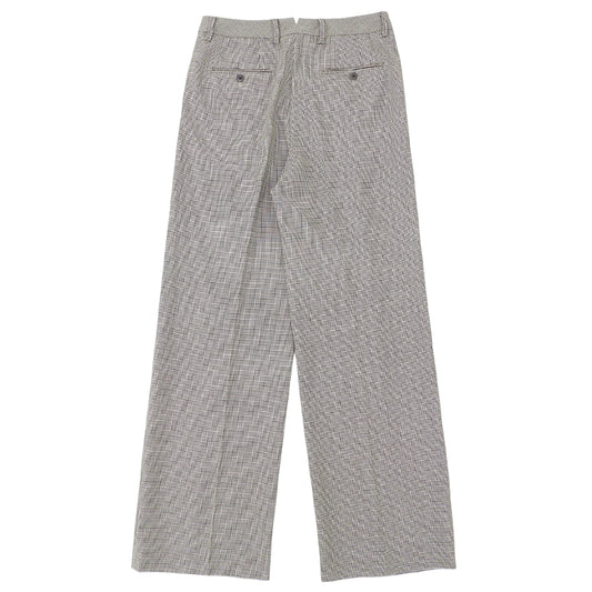 Excellent Condition Wool Houndstooth Slacks Bottoms Women's White Black 40 J1192 Bottoms 40 Women's