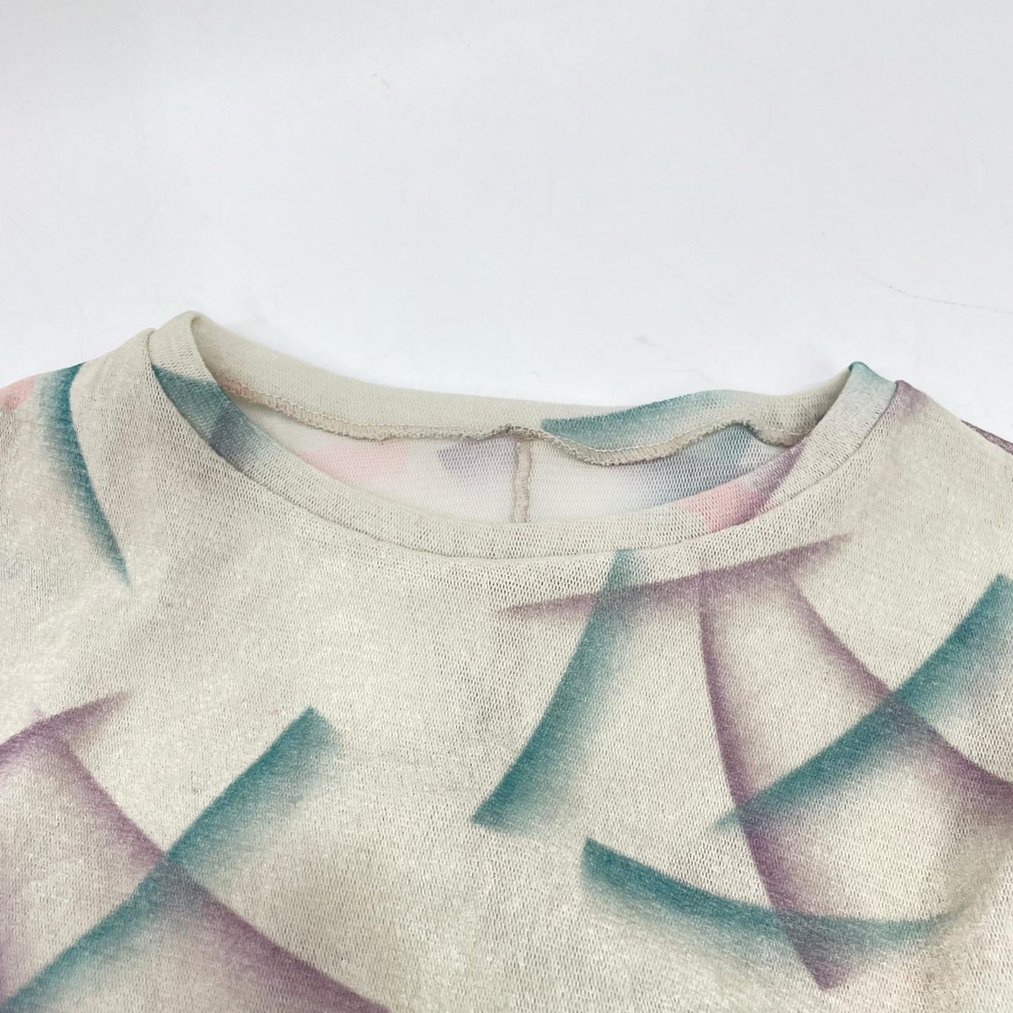 FUMIKA UCHIDA フミカウチダ FU-S-TP005 IVORY FLOCKY PRINTED TULLE DOUBLE-FRONT BODYSUIT トップス