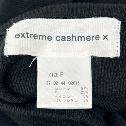 EXTREME CASHMERE 极致羊绒 24年 黑色 羊毛混纺 吊带背心 露肩背心 上衣