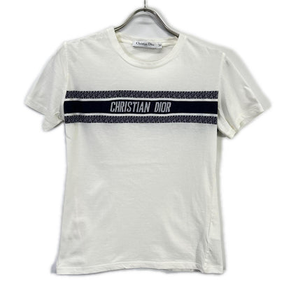 Christian Dior クリスチャンディオール 【国内正規】143T04A4043 シグネチャーバンドロゴTシャツ トップス