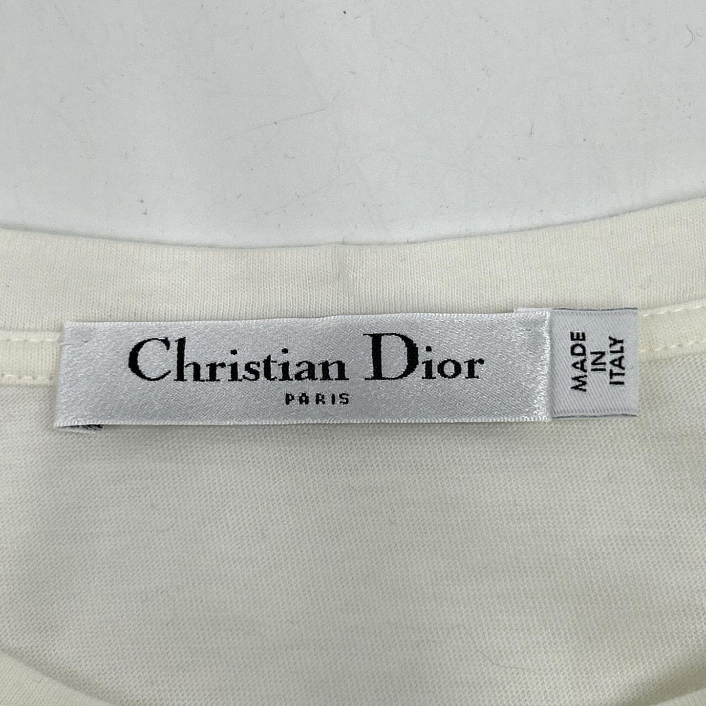 Christian Dior クリスチャンディオール 【国内正規】143T04A4043 シグネチャーバンドロゴTシャツ トップス