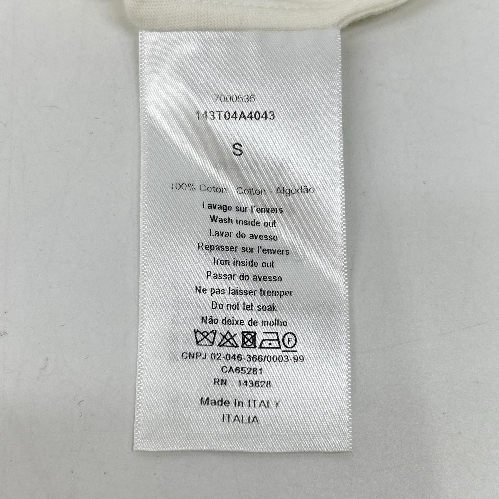 Christian Dior クリスチャンディオール 【国内正規】143T04A4043 シグネチャーバンドロゴTシャツ トップス