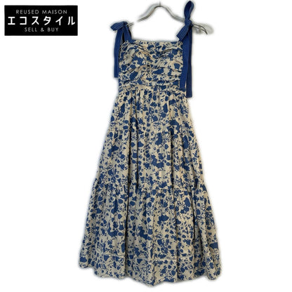 Estella.K 12225204 Blue Sandra Floral Print Long Dress