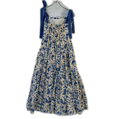 Estella.K 12225204 Blue Sandra Floral Print Long Dress