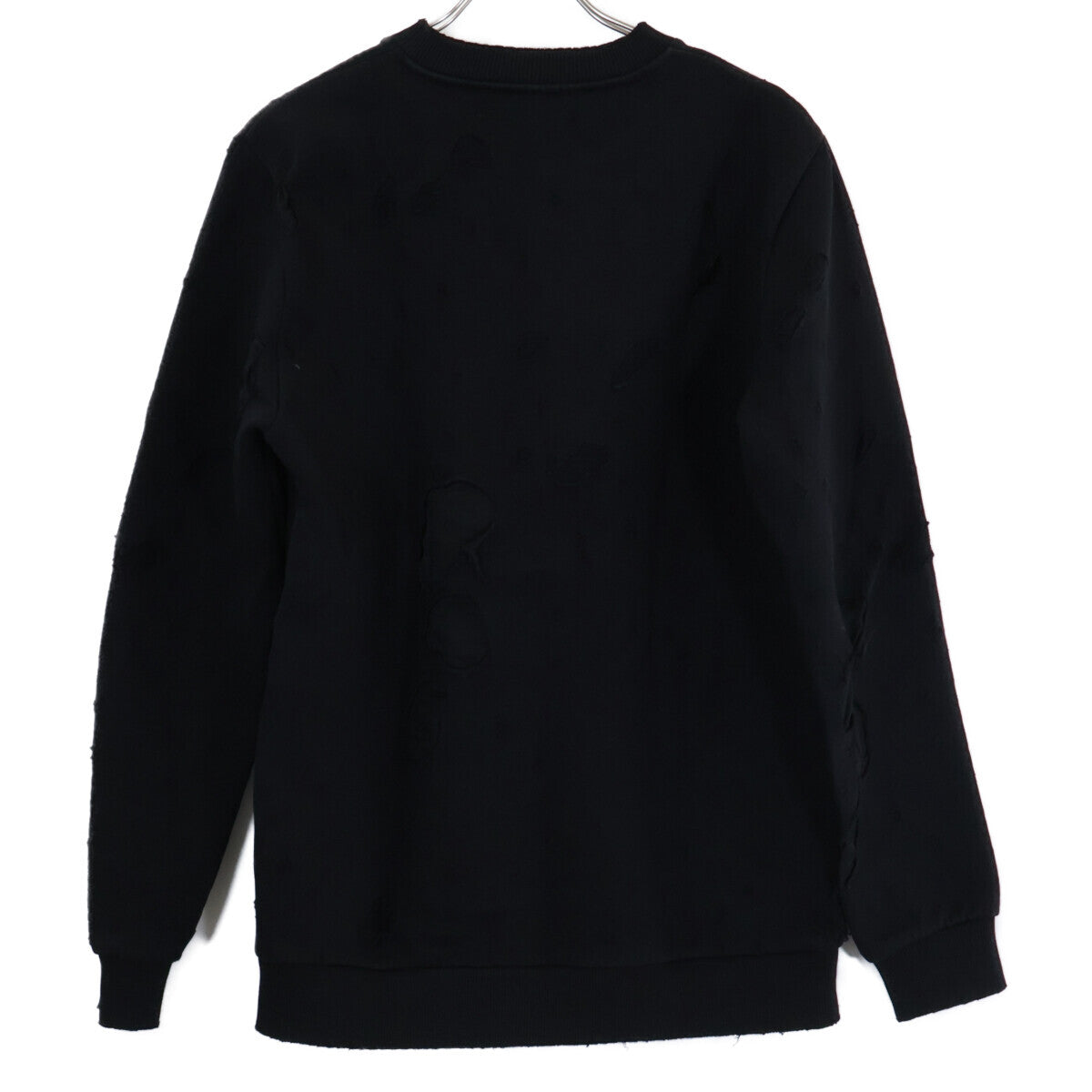 GIVENCHY 【Domestic Regular Product】17AW BM70393Y0S Logo Print Distressed Sweatshirt/Top
