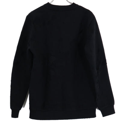 GIVENCHY 【Domestic Regular Product】17AW BM70393Y0S Logo Print Distressed Sweatshirt/Top