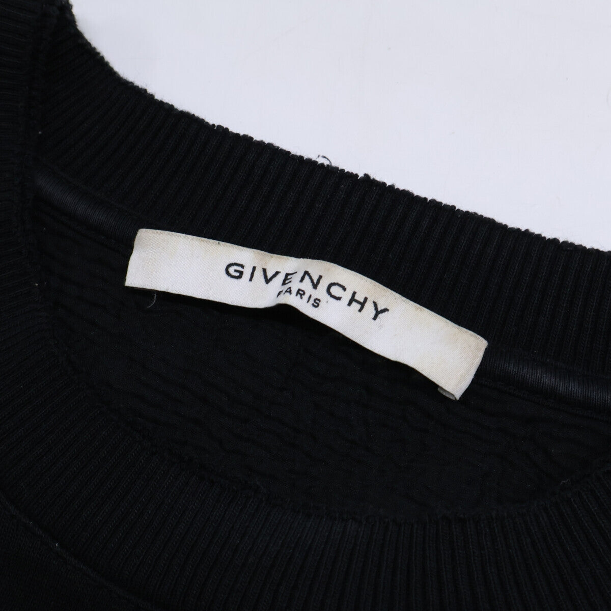 GIVENCHY 【Domestic Regular Product】17AW BM70393Y0S Logo Print Distressed Sweatshirt/Top