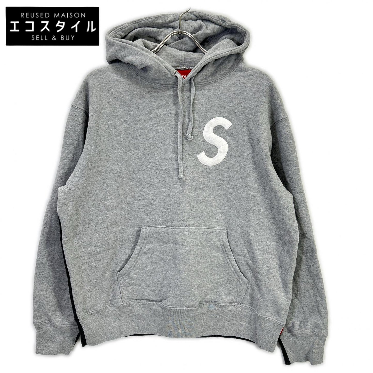 Supreme シュプリーム 21AW グレー S Logo Split Hooded Sweatshirt トップス