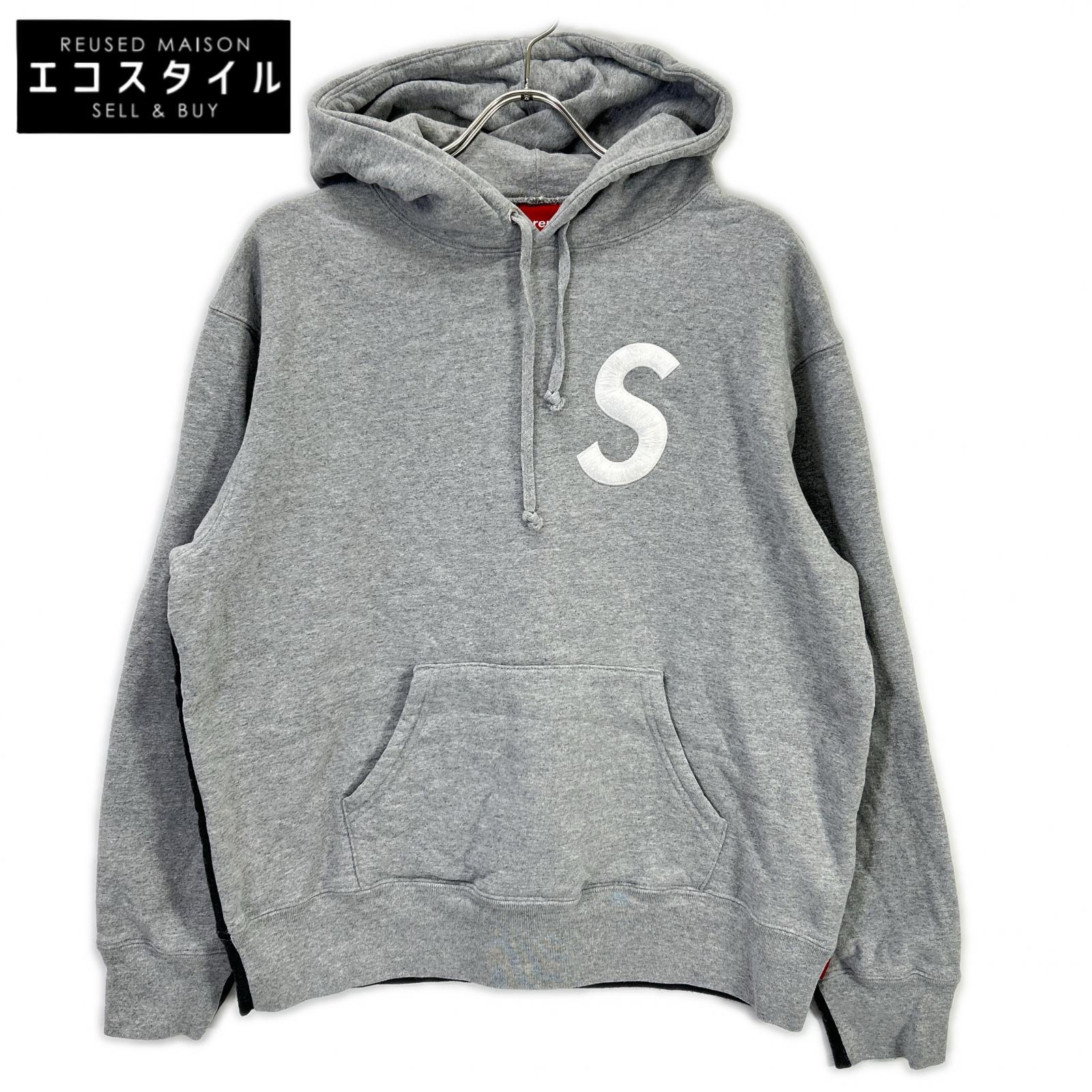 Supreme シュプリーム 21AW グレー S Logo Split Hooded Sweatshirt トップス