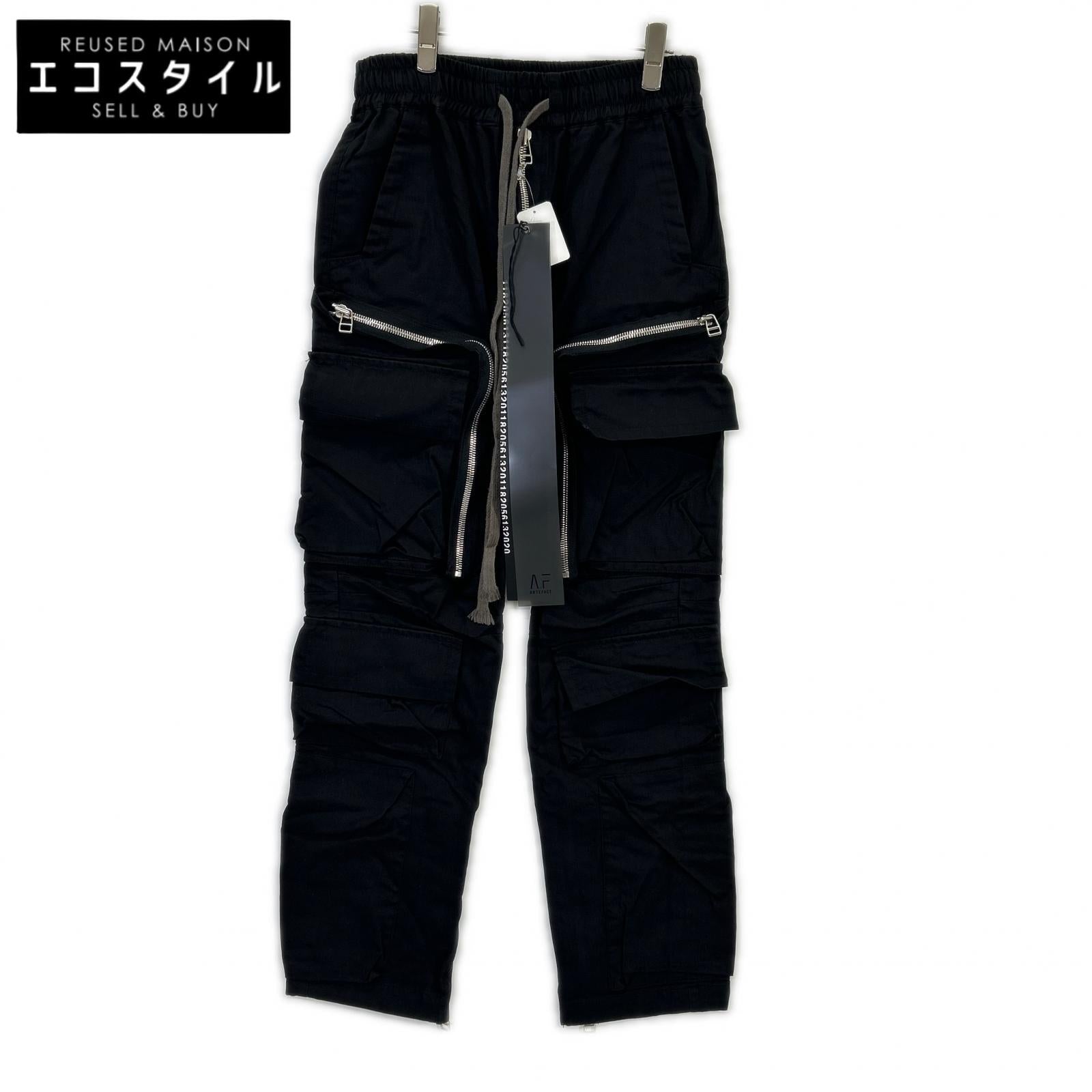 A.F ARTEFACT エーエフアーティファクト ag-6043 ブラック パンツ ZIP CARGO POCKET PANTS ボトムス