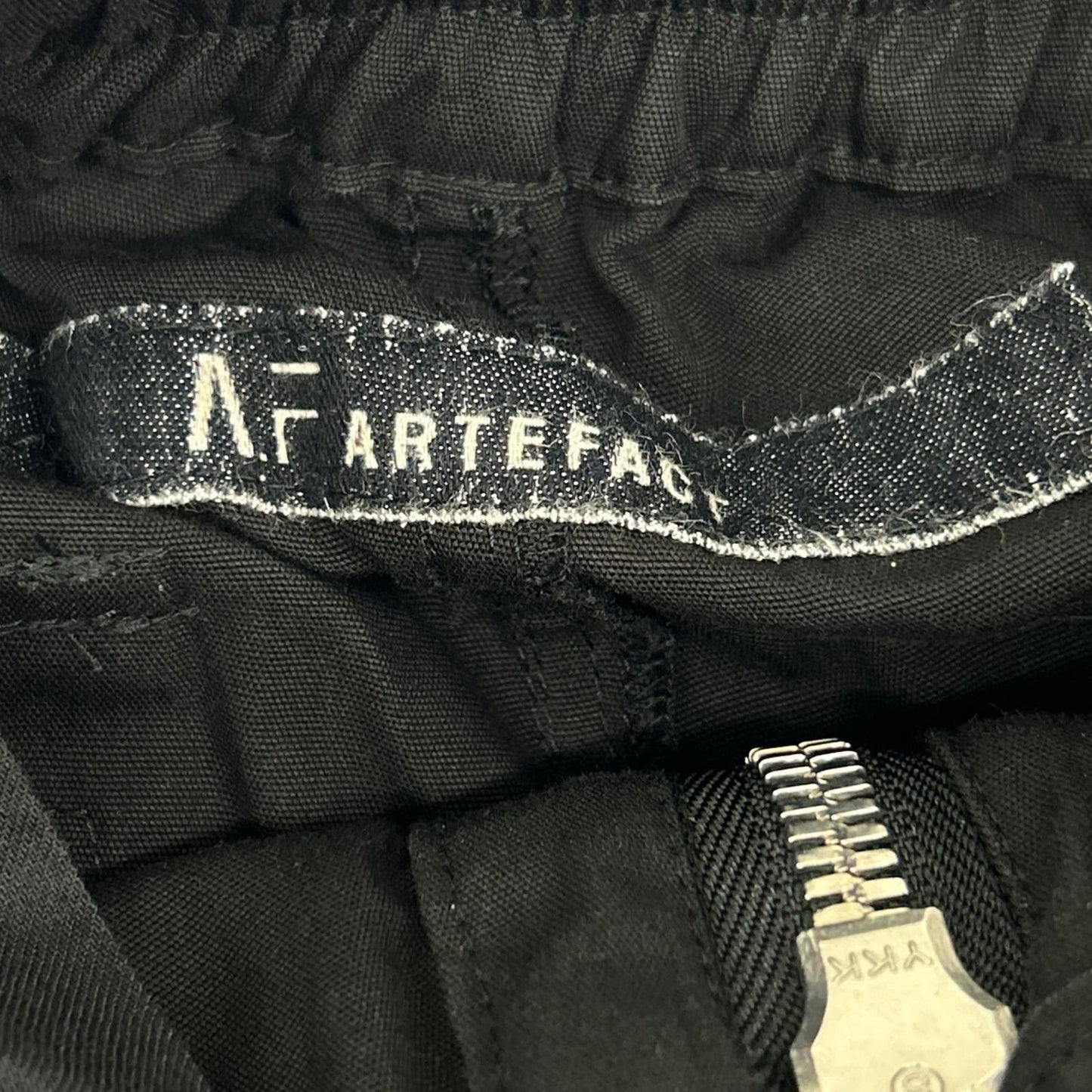 A.F ARTEFACT エーエフアーティファクト ag-6043 ブラック パンツ ZIP CARGO POCKET PANTS ボトムス