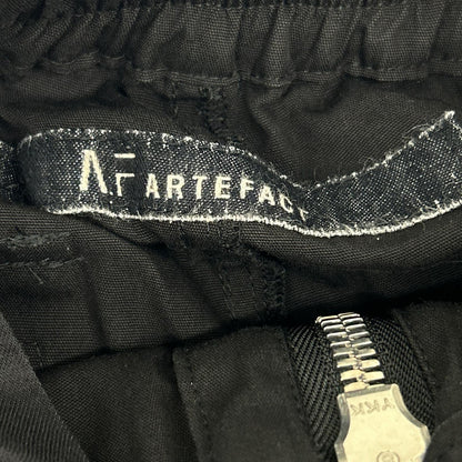 A.F ARTEFACT エーエフアーティファクト ag-6043 ブラック パンツ ZIP CARGO POCKET PANTS ボトムス