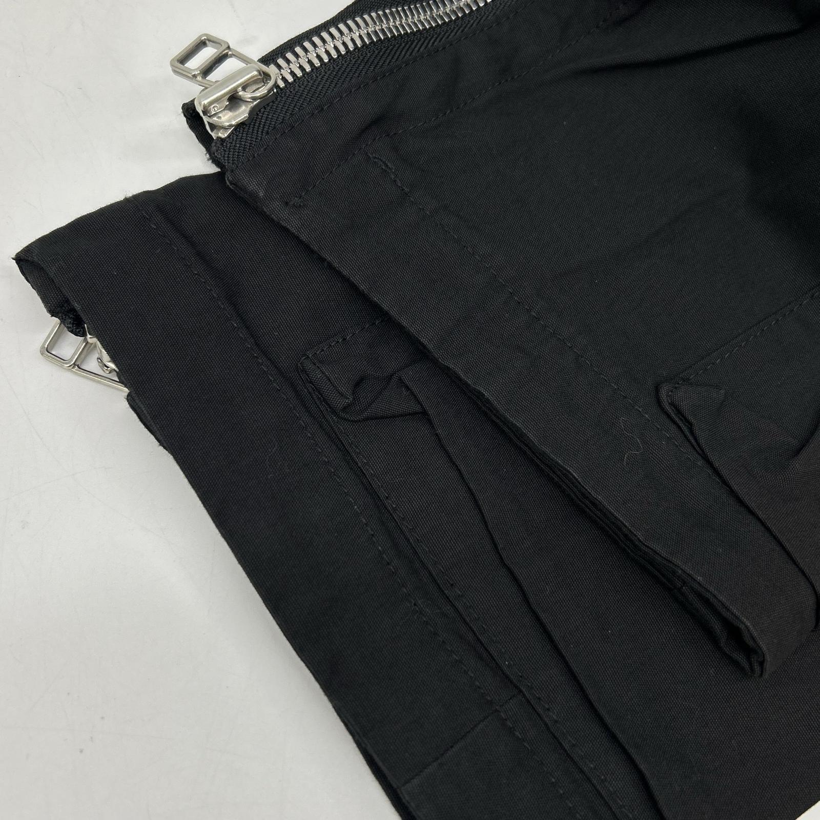 A.F ARTEFACT エーエフアーティファクト ag-6043 ブラック パンツ ZIP CARGO POCKET PANTS ボトムス
