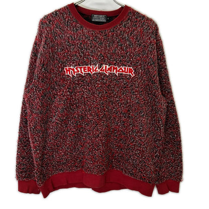 HYSTERIC GLAMOUR ヒステリックグラマー 24年 02243CS02 レッド METAL LOGO刺繍 プルオーバー トップス