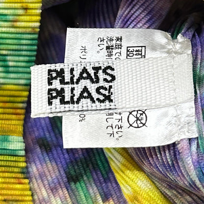 PLEATS PLEASE ISSEY MIYAKE [Excellent Condition] PP13FK332 All-Over Print Short-Sleeve Top