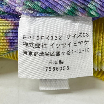 PLEATS PLEASE ISSEY MIYAKE [Excellent Condition] PP13FK332 All-Over Print Short-Sleeve Top