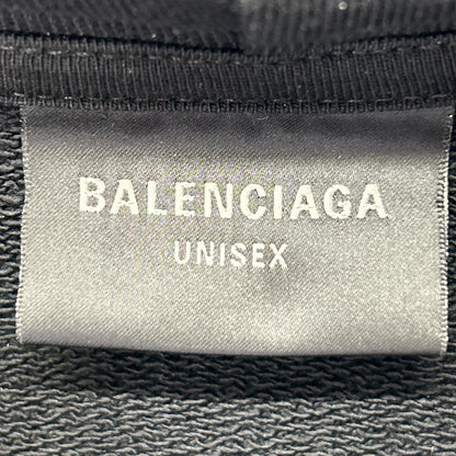 BALENCIAGA バレンシアガ 【国内正規/23年製】742603 TOVN7 BBプリント ダメージ加工 プルオーバー パーカー トップス