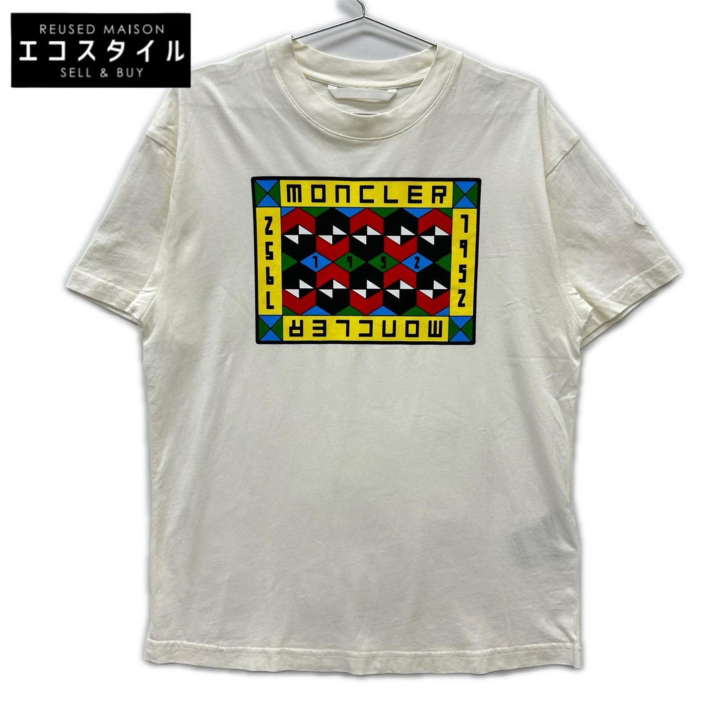 MONCLER モンクレール 21年 ジーニアス 1952 マルチカラーロゴ Tシャツ トップス